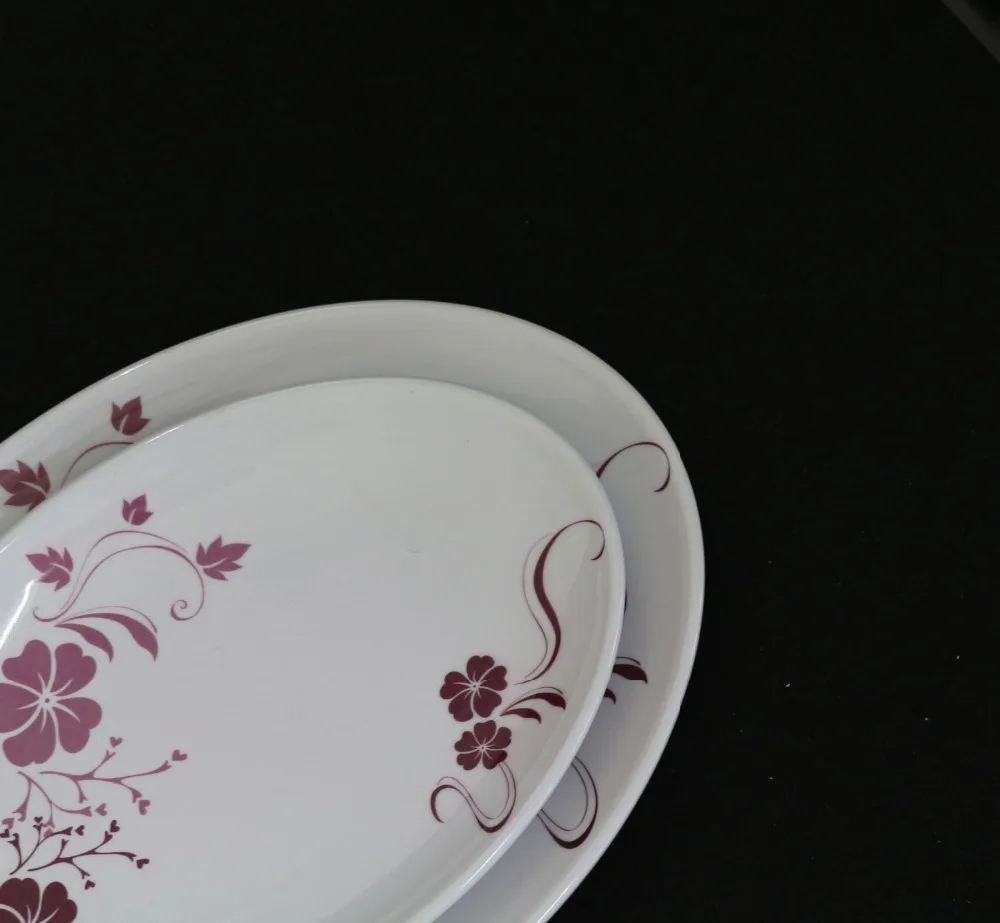 Пластиковые меламиновые овальные обеденные тарелки