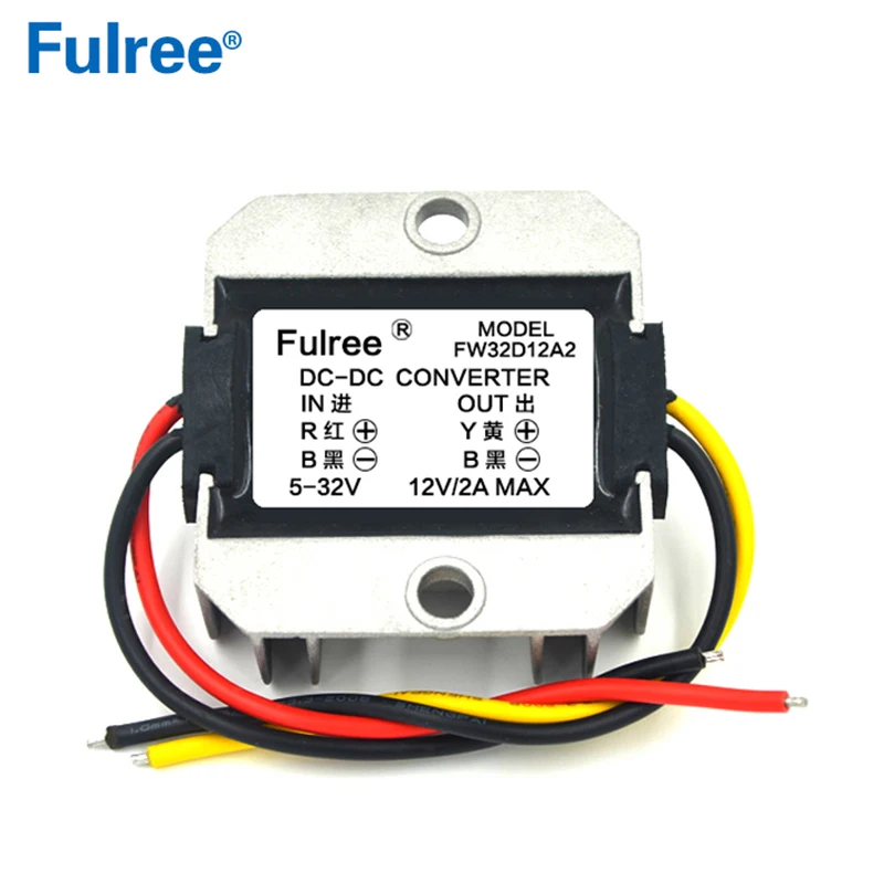 12V19V24V(5-32V) to 12V 1A 2A 3A DC DC Power Voltage Regulator Stabilizer Converter 12 volt Power Supply for Car Radio Speaker