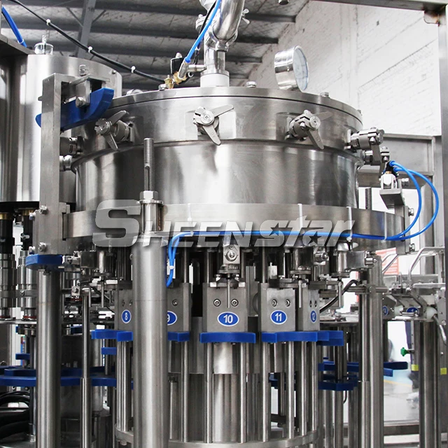 Carbonated soft drink counter pressure bottle filler