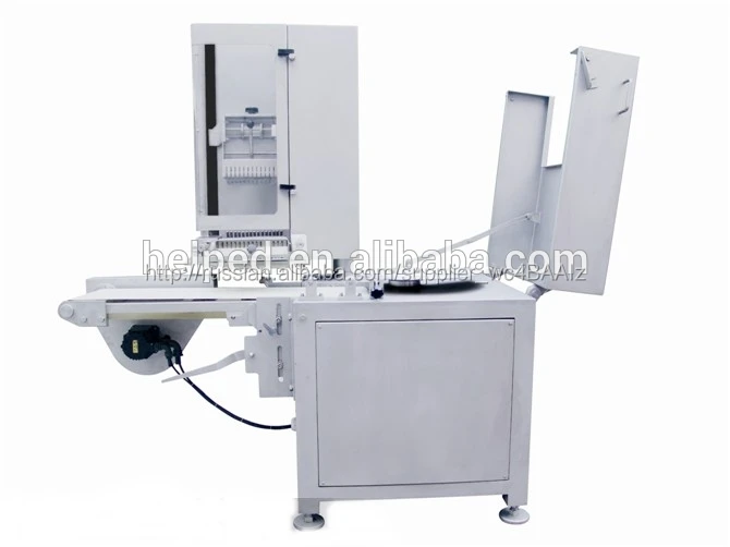 Sausage meat part slicing machine