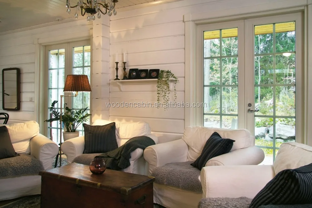 spruce prefabricated wooden villa house price