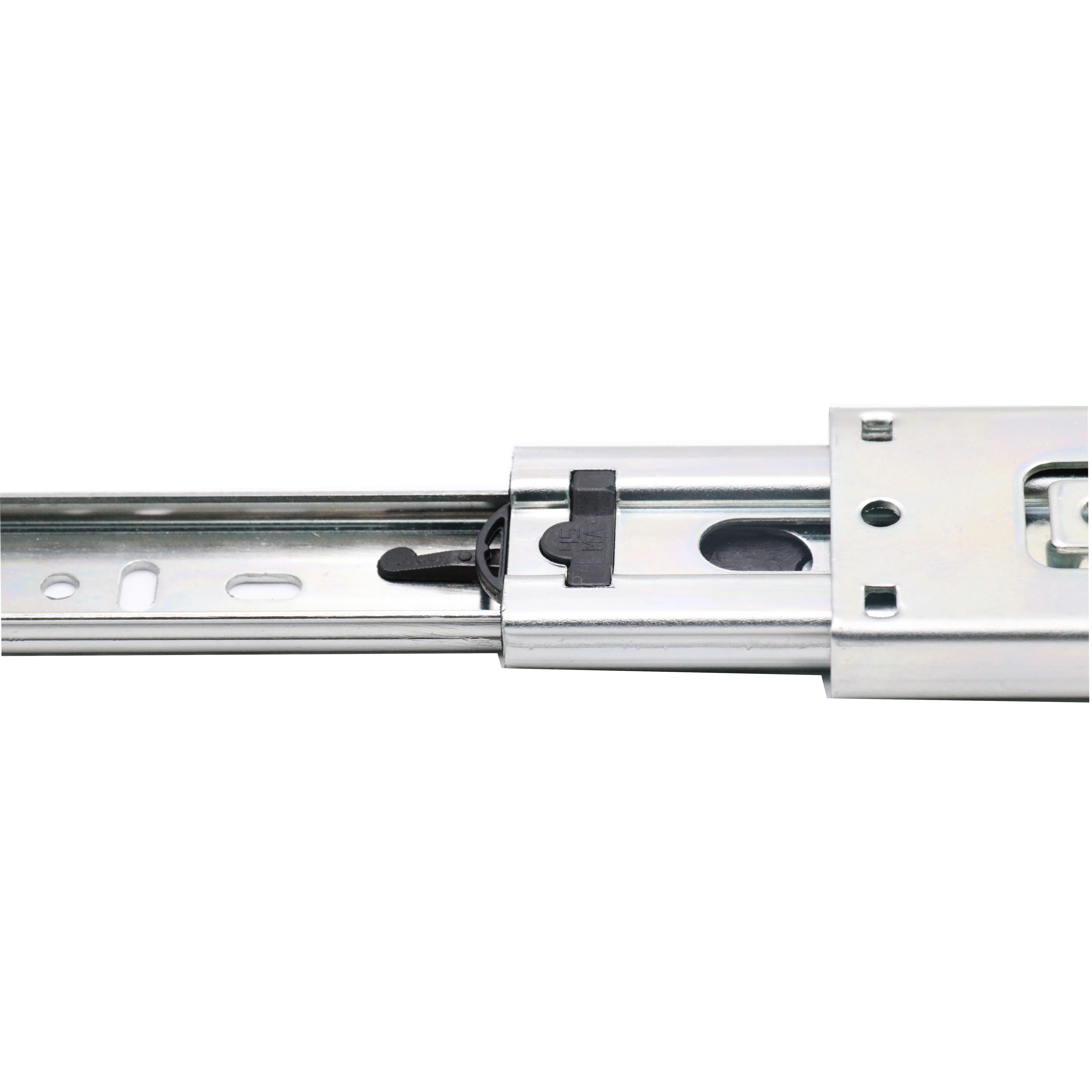 Hot Sale Push Opening Three- Fold Ball Bearing Kitchen Cabinets Telescopic Channel Rails Soft Close Slim Box Drawer Slide