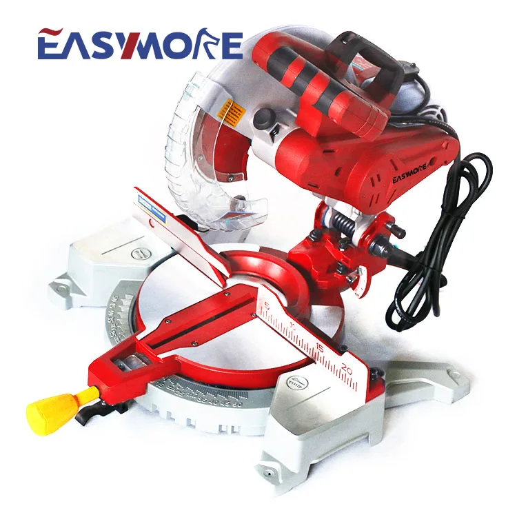 2000W 255mm Double Pulley Adjustable Electric Mitre Saw Color Box Cutting MITER SAW Wood Saw Machines Mini Sliding 55mm 5000rpm