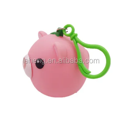 New trends soft plastic pink pig shape pop tongue bleeping toys animal ornament