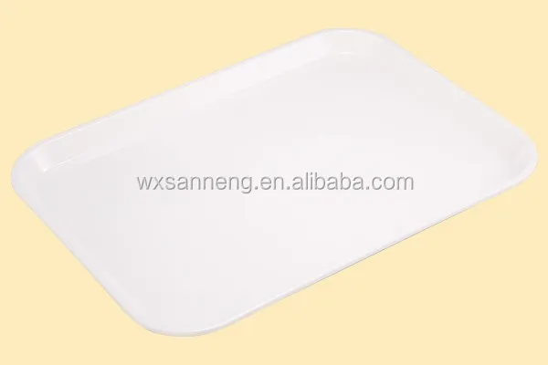 Фабрика Питания Безопасности Прямоугольные/Площадь Чистый Белый Меламина Лоток Дисплей
