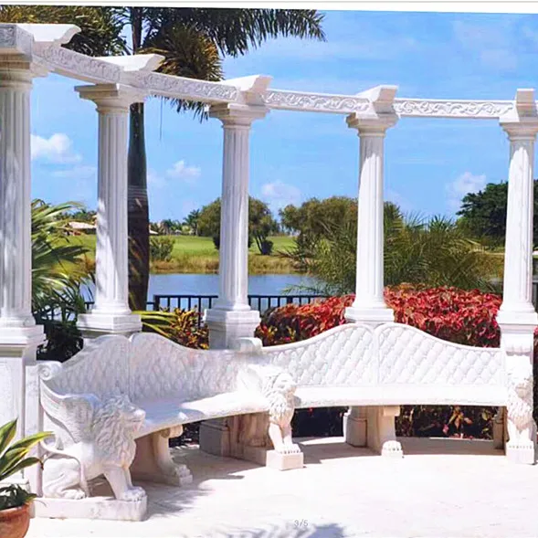 Stone carving house gate pillar designs for sale