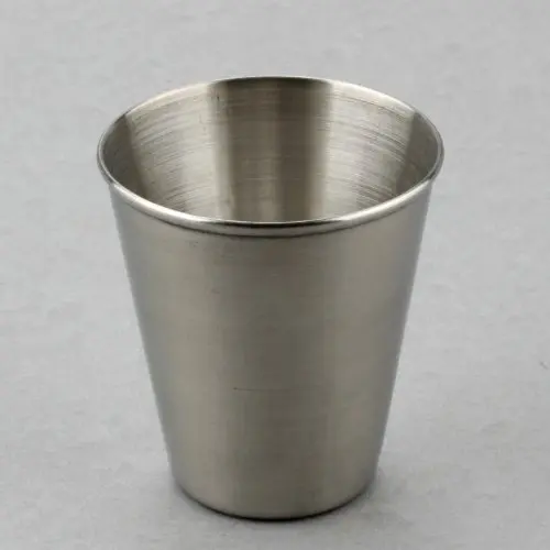 Stainless steel metal barrel shot glass from unitedplastics
