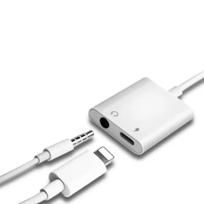 2 в 1 Свет нин до 3,5 мм Aux для зарядки наушников аудио сплиттер адаптер Поддержка прямой трансляции U щит для чтения