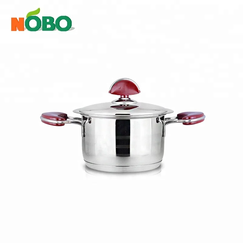 High Quality Healthy Kitchen Accessories Stainless Steel Pots And Pans Set with Steel Lid
