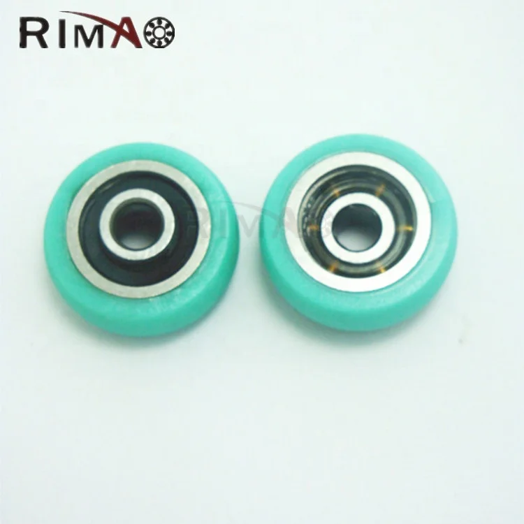 small nylon PU roller sliding wardrobe door roller cabinet drawer sliding roller skate wheel
