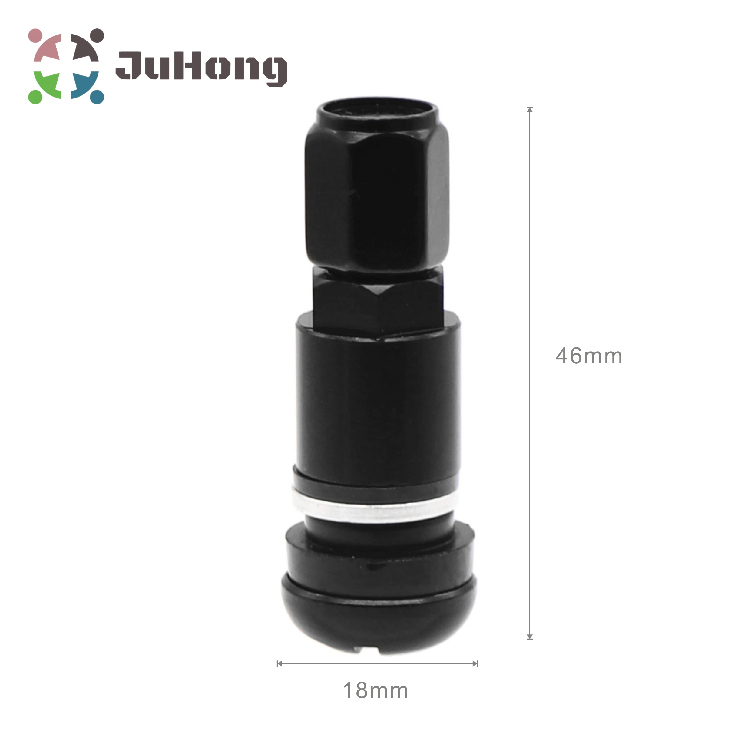 BLACK Anodized MS525AL Aluminum Tire Valve Hex Cap Fits Most Cars Standard Rim Hole Tire Repair Tools