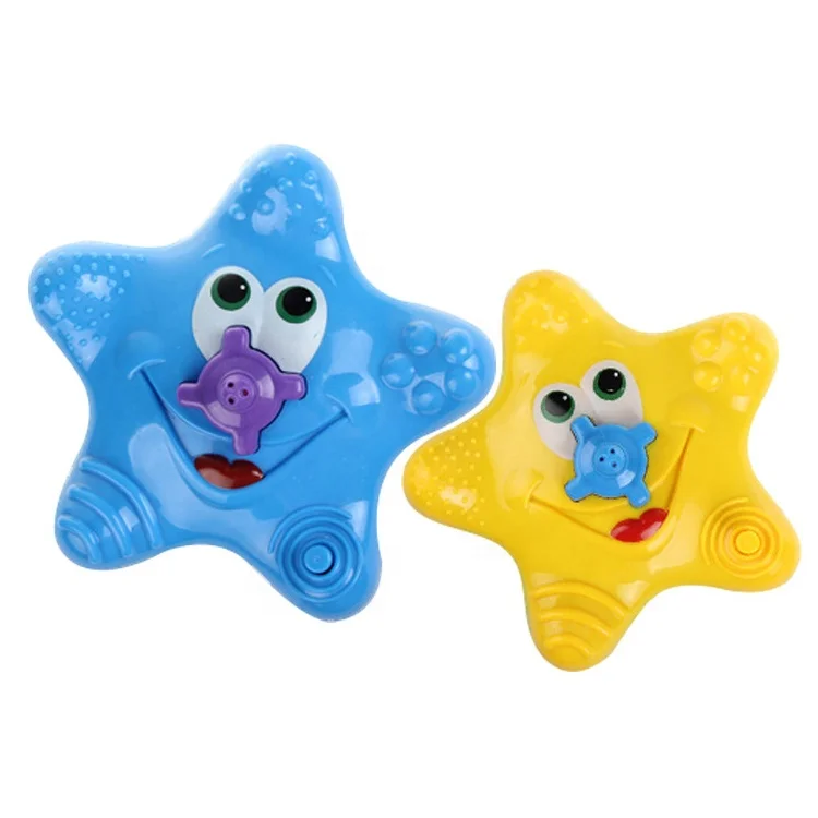 Новая батарея, детские игрушки, Электрический распылитель воды, морской звезды, Игрушки для ванны для малышей