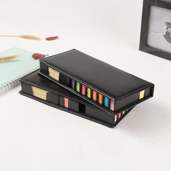 Progress Sticky Note and Page Marker Box Set - Inspirational Holder and Organizer of Self Stick Note Cards