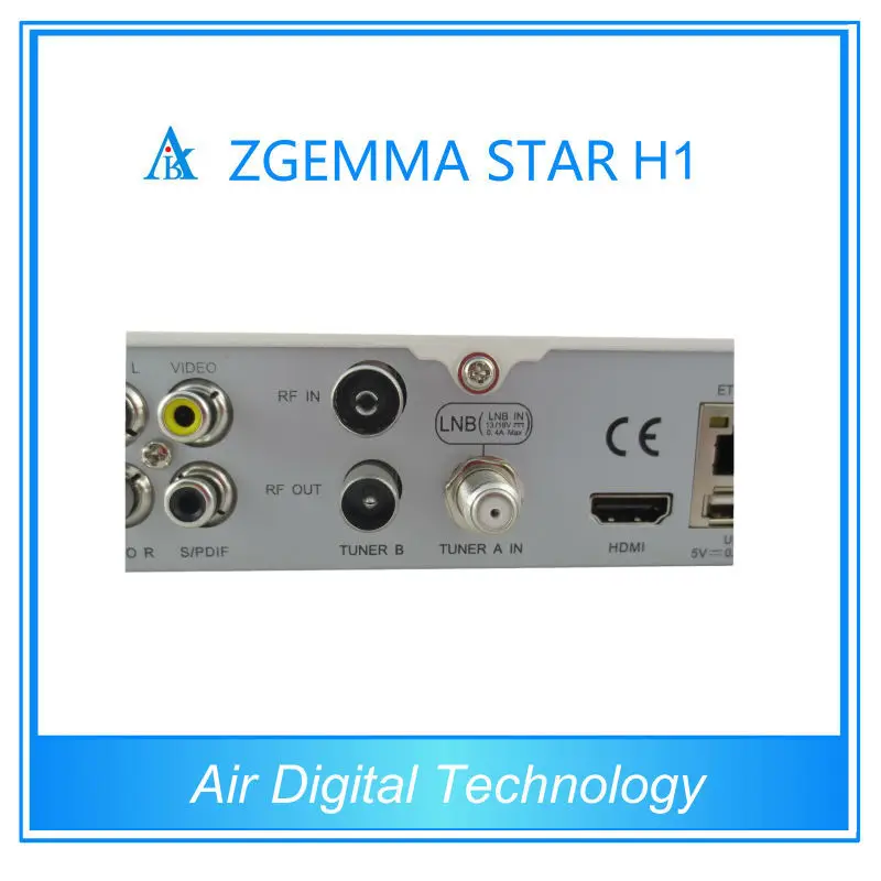 новая модель zgemma звезды h1 две-тюнер dvbs2+dvb- ° с enigma2 приемник спутникового телевидения охватывать все frenquency