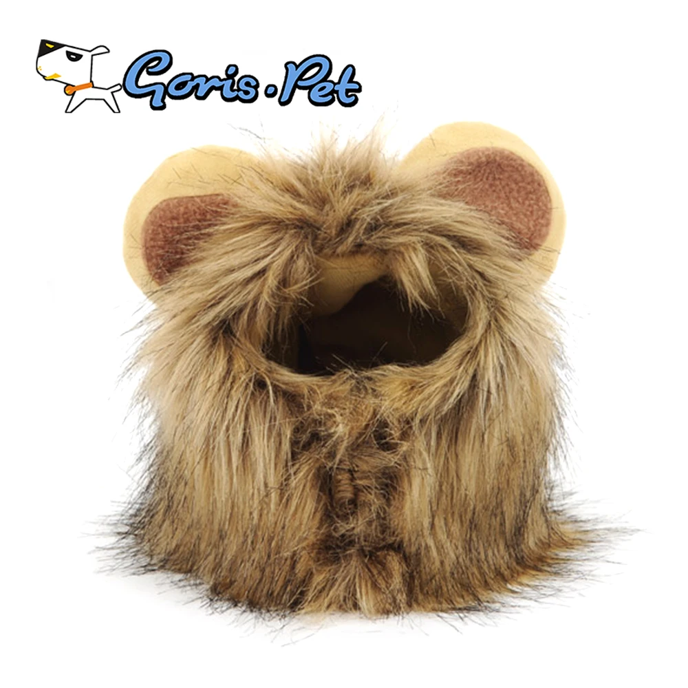 Funny Dog Lion Mane Cat Head Cosume Cosplay Wig