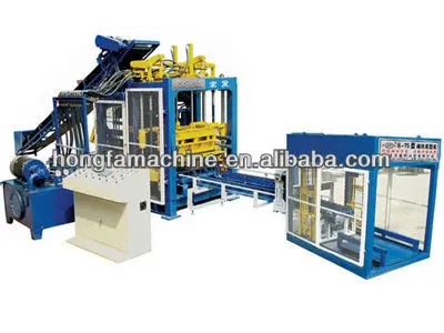 Hot Selling Qt8-15C Type Automatic Hollow Block Making Machine Linyi City Hongfa Brand Model Qt4 Cement Raw Construction Oman