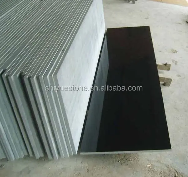 Chinese imported absolute black granite slab dyed black granite stone