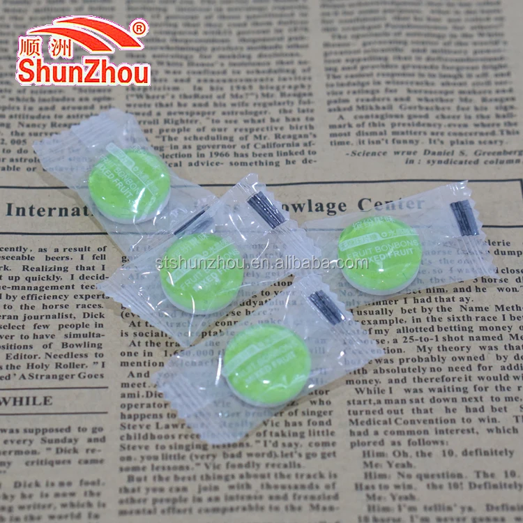 
halal fruity transparent hard candy sour xylitol sugar free press candy 