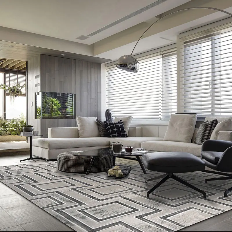 Turkey Imports Italian Simple Nordic Noble Glacier Grey Carpet