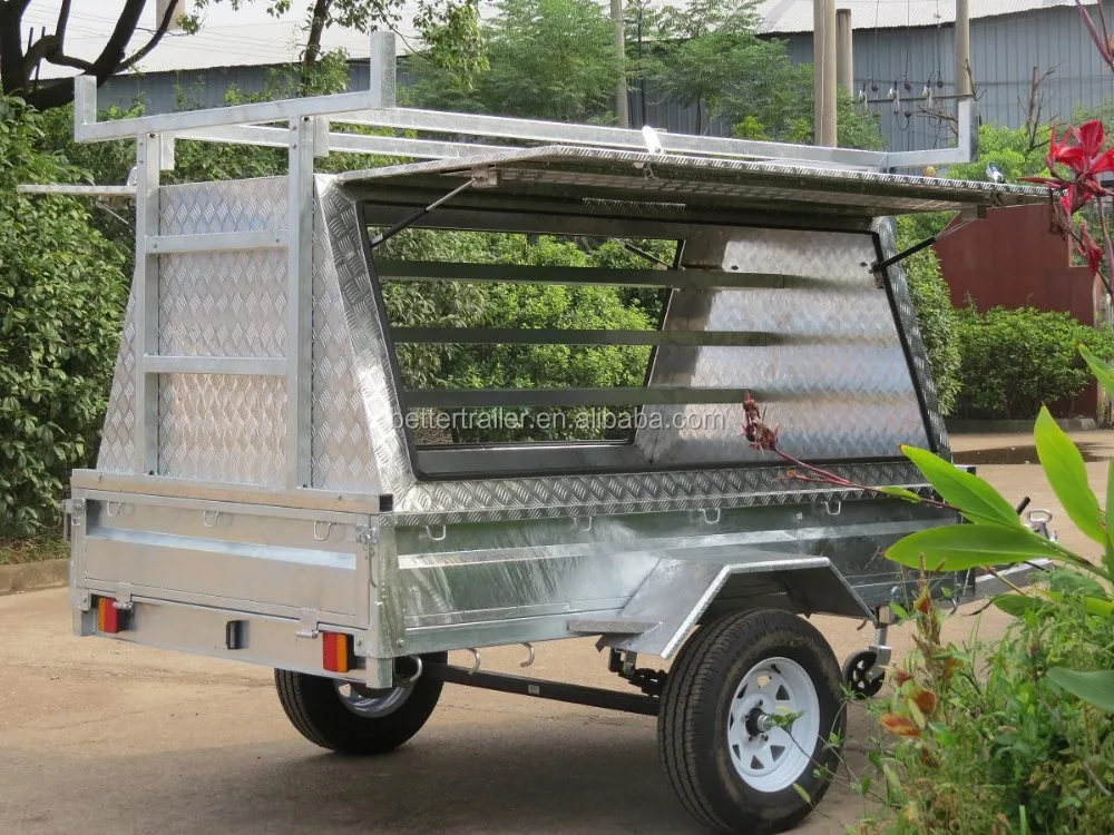 worker builders tools aluminum tradesman  trailer