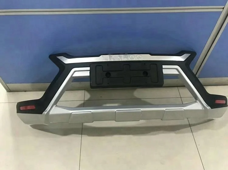 Высококачественная защитная накладка на передний и задний бампер из АБС-пластика для Skoda Karoq 2018 года