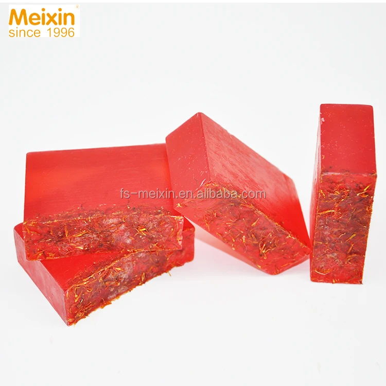 Luxury saffron natural handmade soap, beauty soap factory