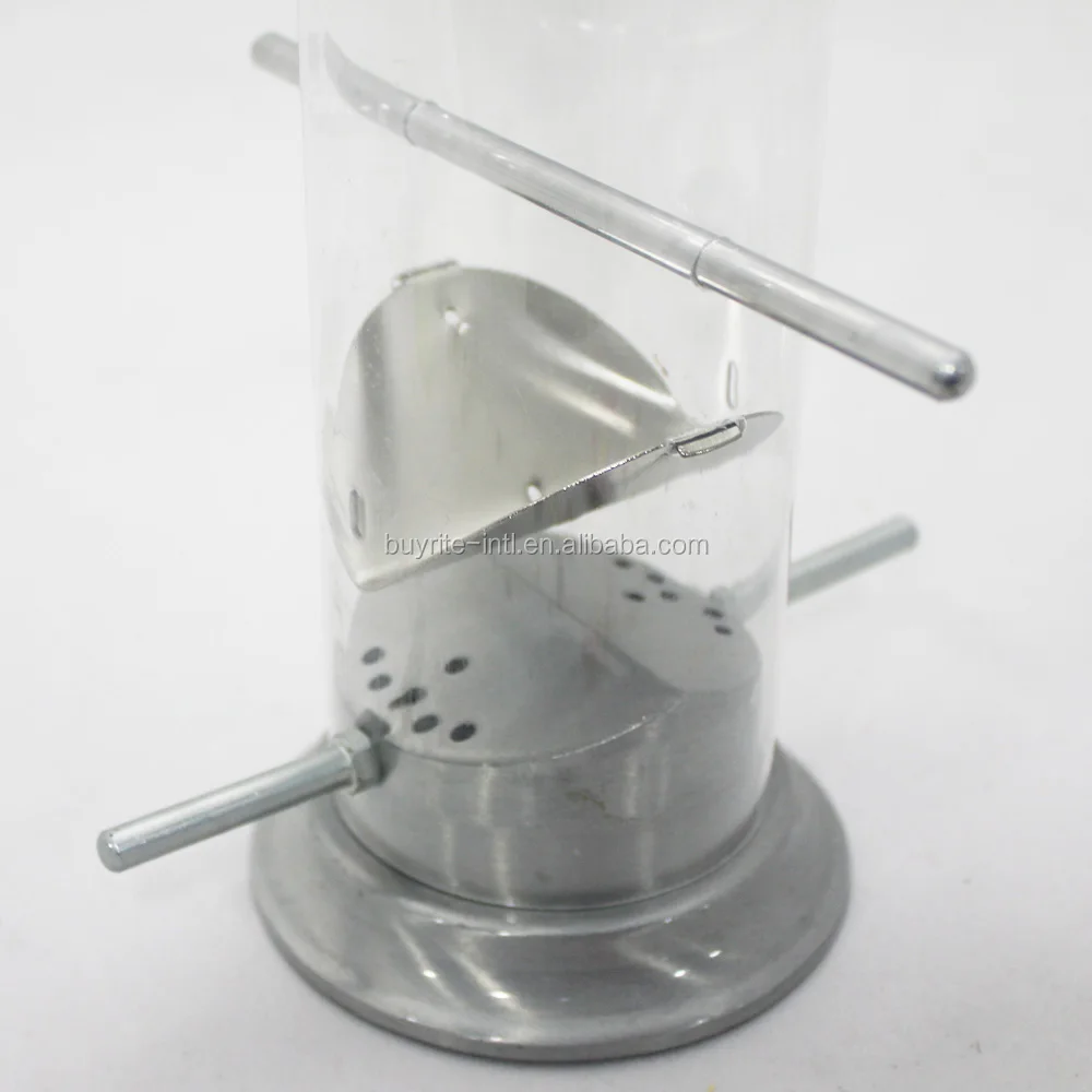 Роскошная подвесная кормушка для птиц из алюминия с металлической отделкой, 21 дюйм