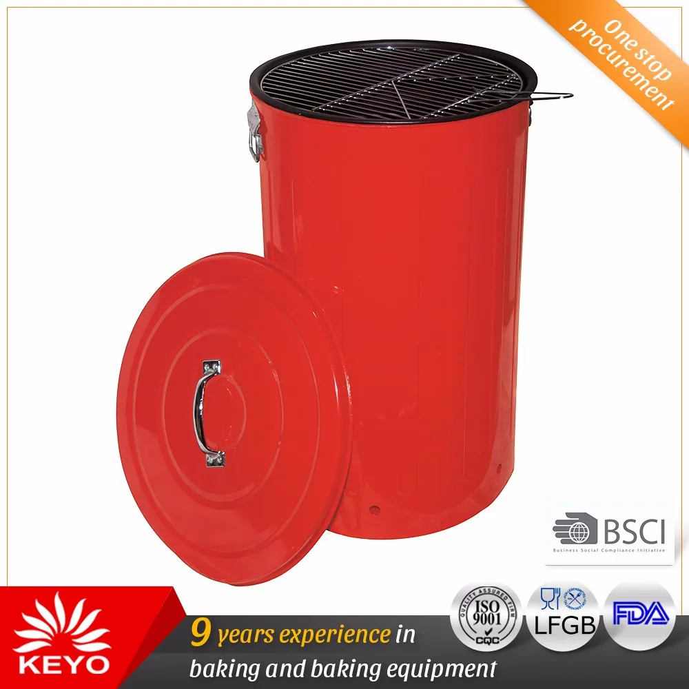 Premium Quality Garbage Trash Can Charcoal Grill Barbecue Garbage Bbq Ash-bin Barbeque Grill