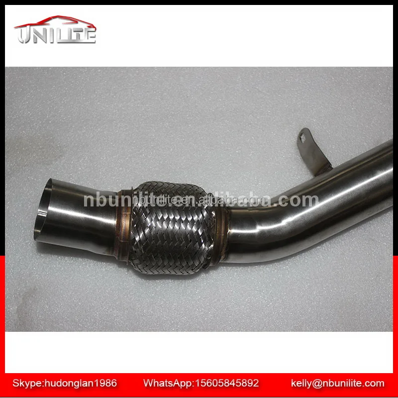 Stainless steel exhaust Down pipe for B MW e60 e61 lci 520d N47 2006-2009 e81 e82 e87 e88 E90 116d 120d