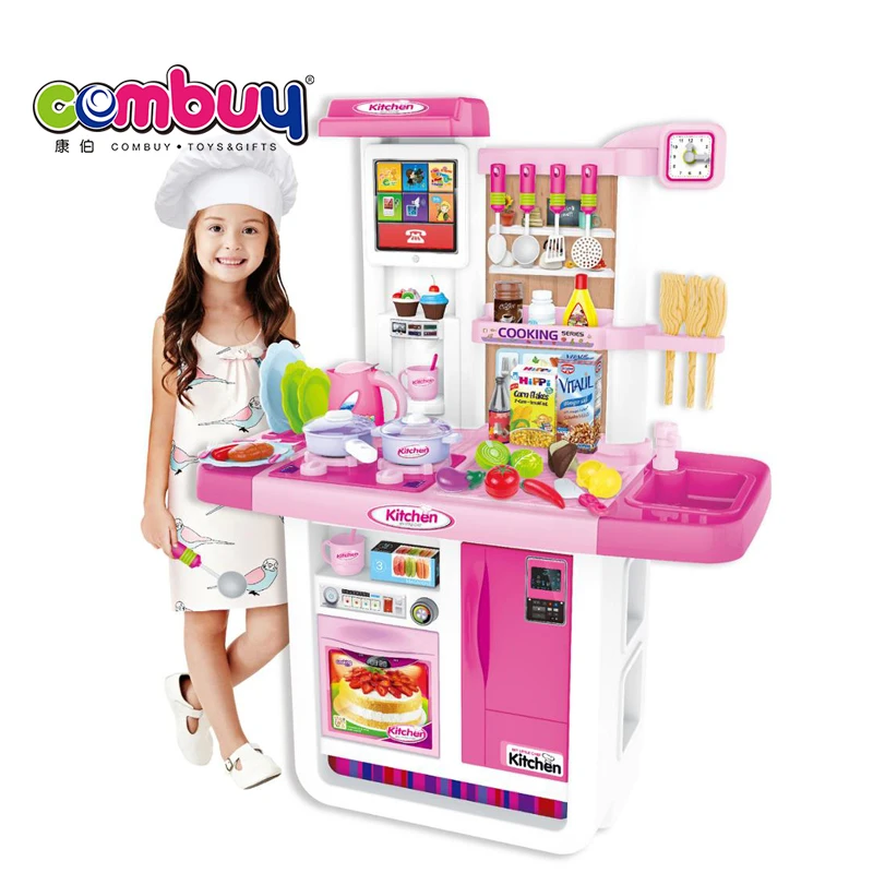 Best sale pretend play touch light music toy folding kitchen tables