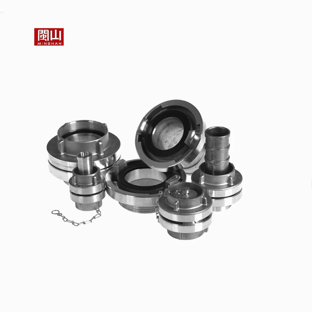 Aluminum Storz Types of Fire Hose Coupling Female Aluminum Storz Coupling with Threading Hydraulic Pressure Testing Bench,etc