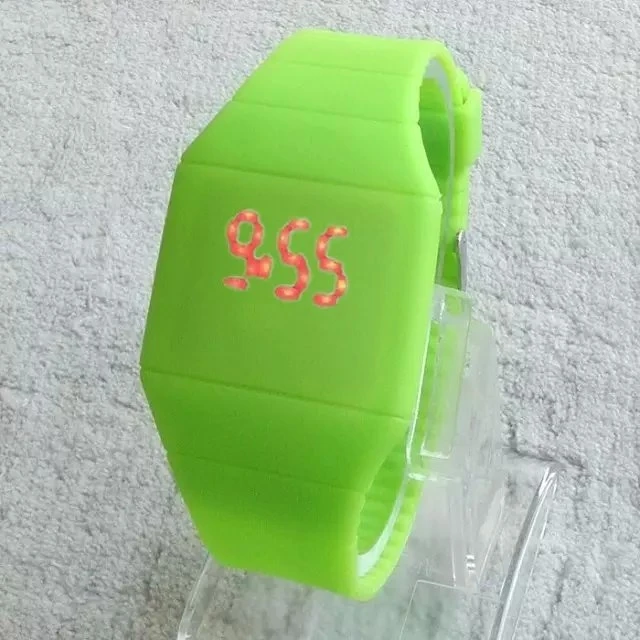Best popular Factory price sports LED candy color silicone Touch LED digital watch kids custom logo and package