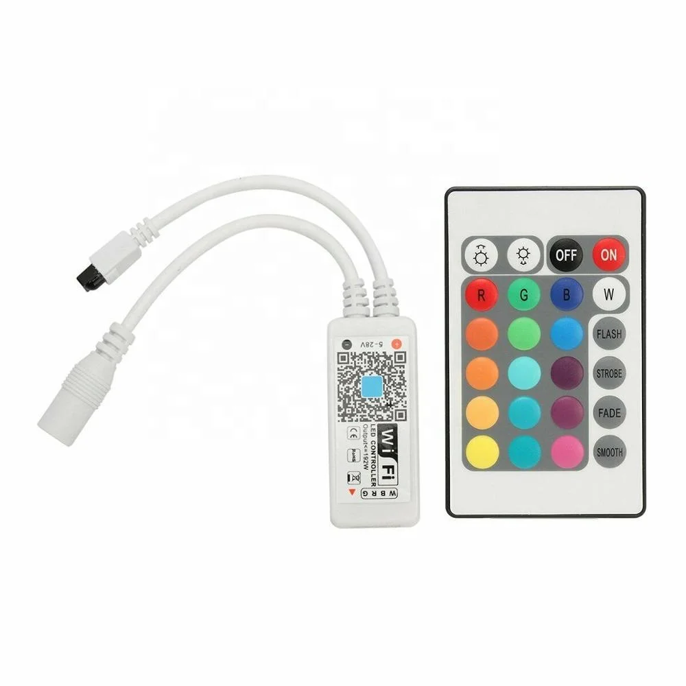 DC5-24V IR Remote Control WIFI LED RGBW Controller for LED Strip RGBW RGBWW IOS/Android