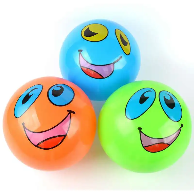 
Hot Sale PVC smile face Soft Beach Ball for Kids 