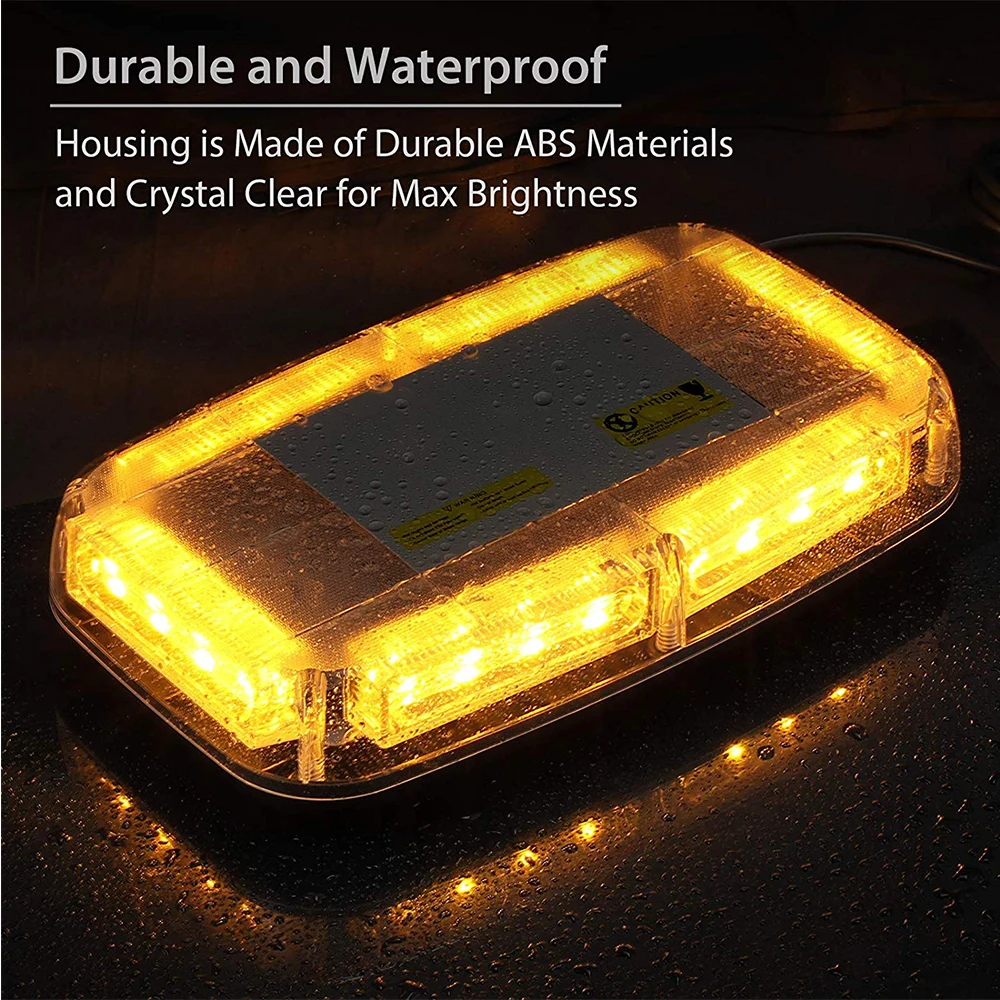 24 LED 78 W High Intensity Law Enforcement Emergency Hazard Warning LED Mini Bar Strobe Light with Magnetic Base