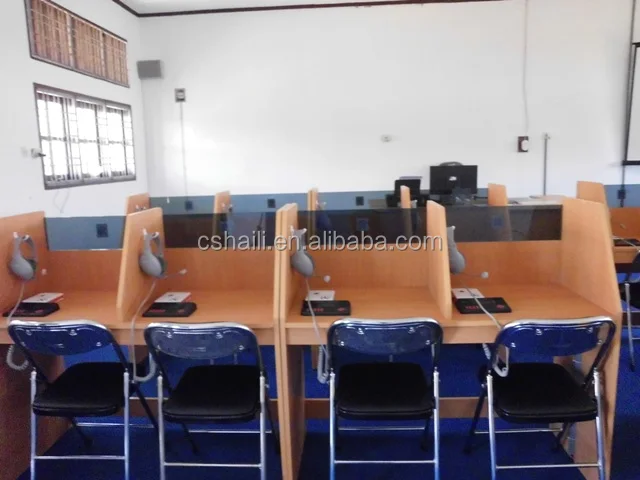 Multifunctional furniture school workstation multimedia language lab