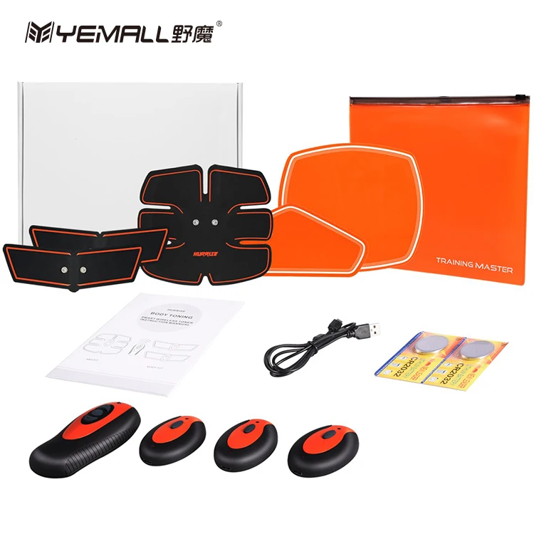 2021 Abs Stimulator Six Packs Ems Abs Toner Body Muscle Trainer Toning Belt Abdominal Massager