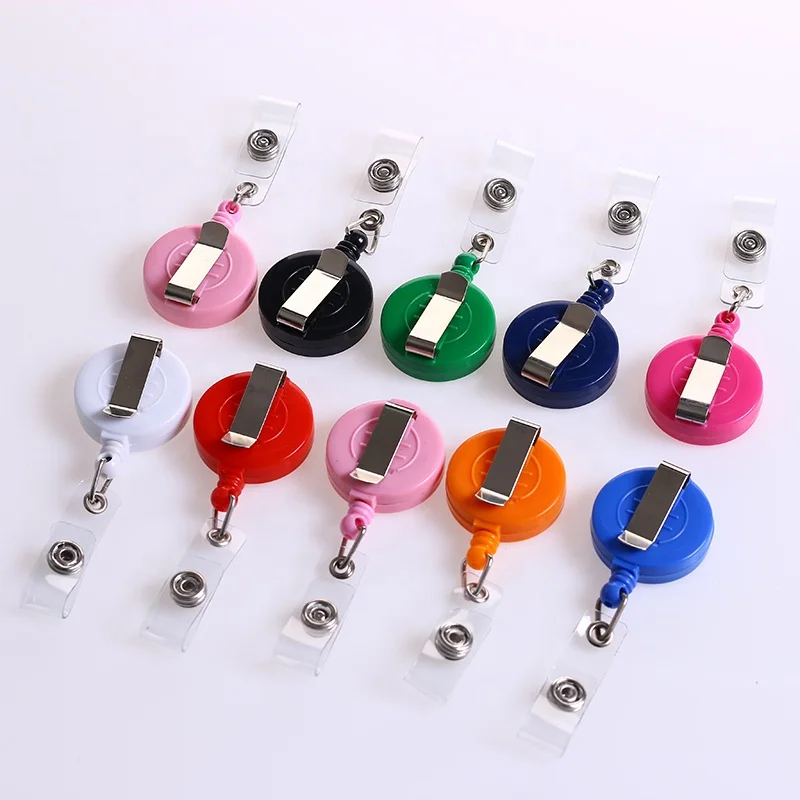 
QORI Retractable Badge Reel Plastic Custom Promotional Retractable ID Badge Reel 