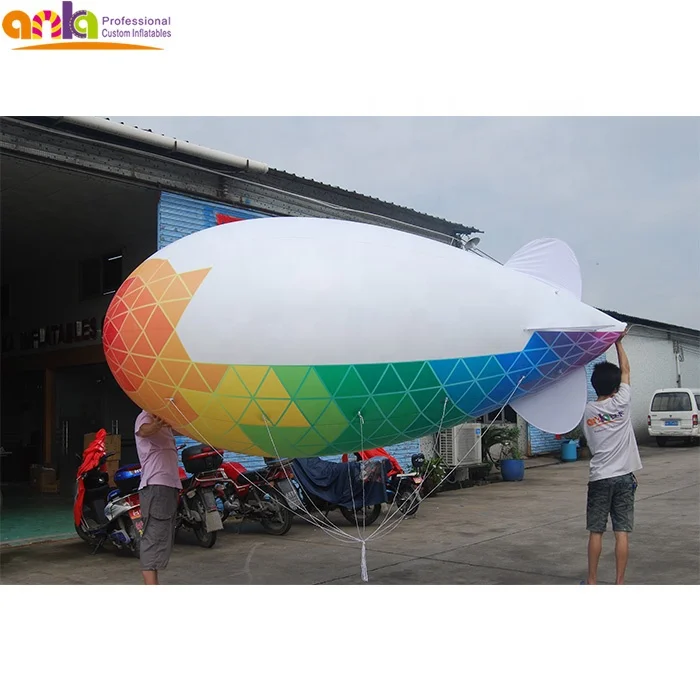 Large advertising Helium blimp with Logo printing, custom inflatable airship,PVC air plane model for sale