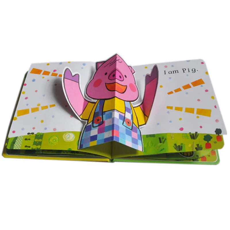 Professional Custom Printing 3D Pop Up Book High Quality School Card Board Book