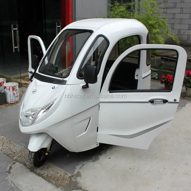 cheap tricycle Closed Body Type passenger electric tricycle /electric trike