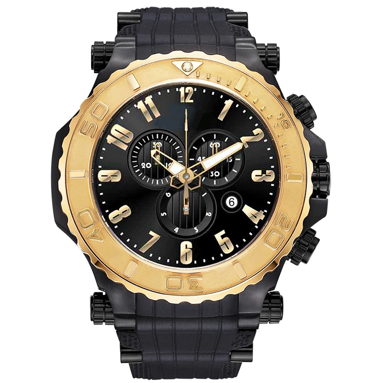 China Wrist Watch Manufacture Accept Custom Logo Fashion Branded Stop Chronograph Sports Watch for Mens