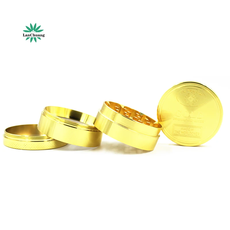 40mm 4 parts zinc Alloy Herb Grinder Custom Logo Tobacco Grinder Smoking Grinder Accessories Picador de Metal