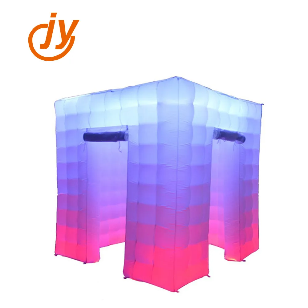 China Supply Cheap Price Customized 17 Color Changeable Portable LED Photobooth Cube