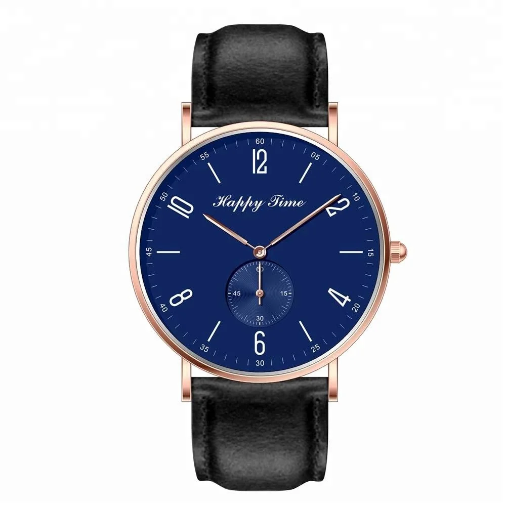 Stainless Thin Quartz Movt Custom logo watches