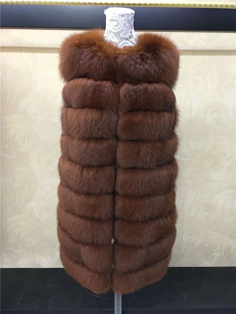 Alibaba Wholesale Adults Elegant Beautiful Women Real Fox Fur Vest