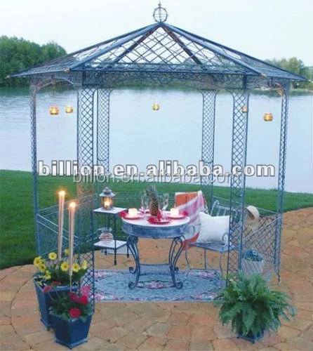 wrought iron gazebo for outdoor