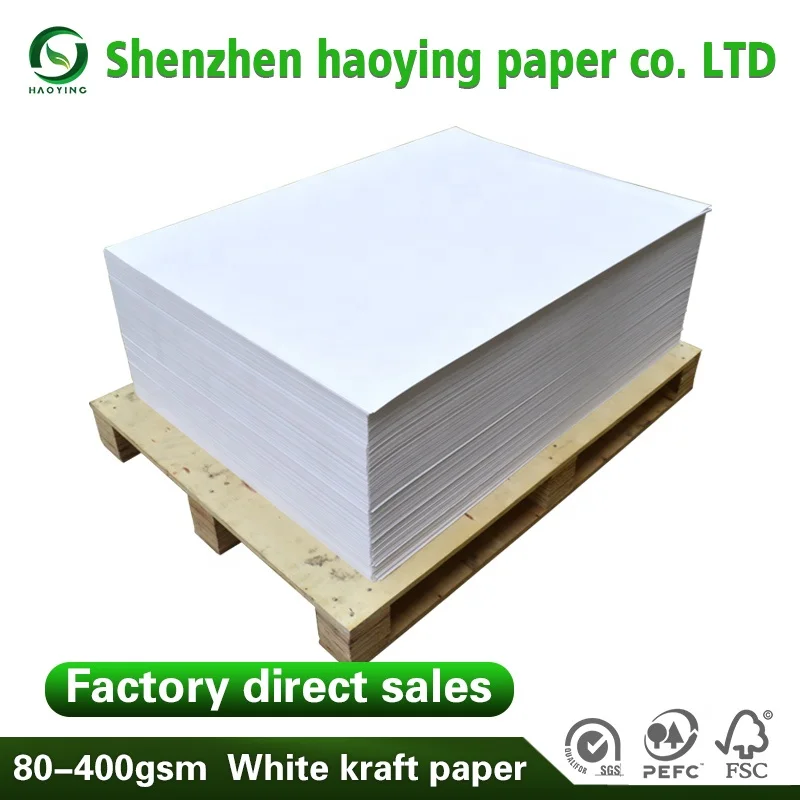 
White 80g-400g kraft paper used for clothes package bag 