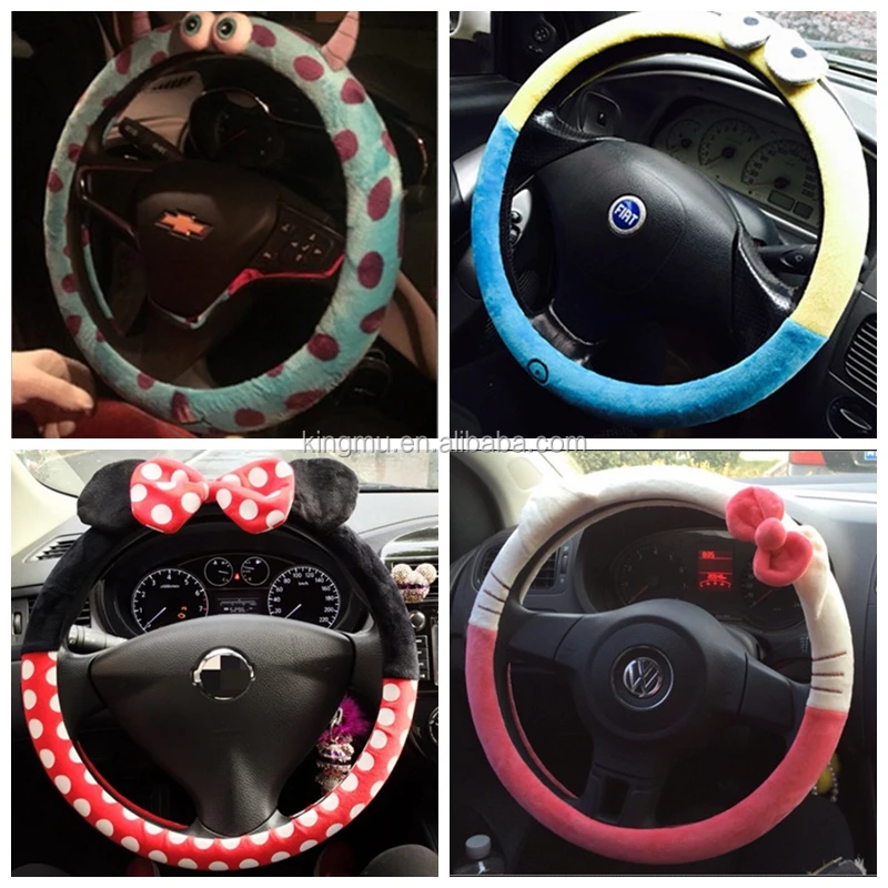 Cartoon Lovely Interior Environmental Protection Steering Wheel Cover