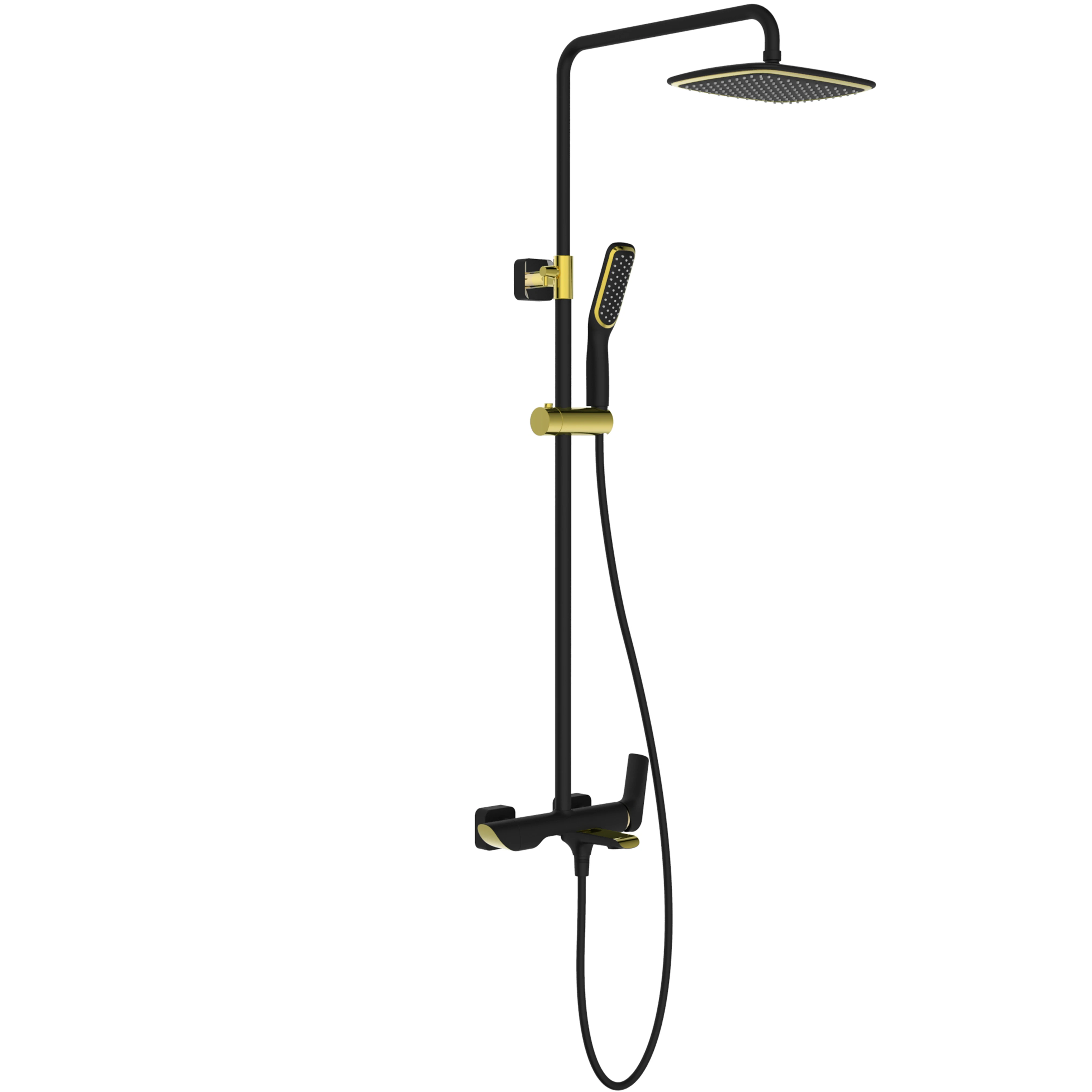 Matt black H-TS0108 Shower Mixer Set  with competitive prices brass shower mixer